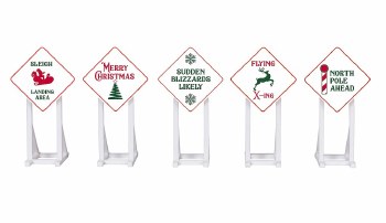 CHRISTMAS SIGNS 5 PACK