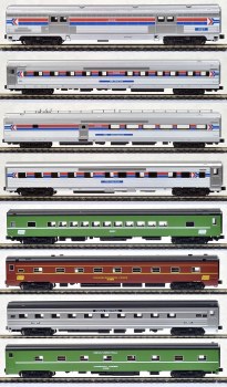 AMTRAK 8CAR RAINBOW ERA TRAIN