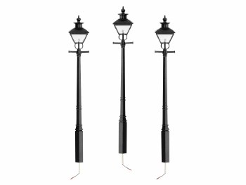Decorative Street Lamp 3-Pack