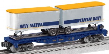 Navy Flatcar with Piggyback Tr