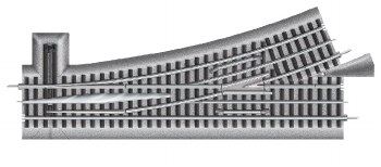 FasTrack O72 Turnout - Left