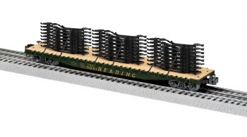 Reading PS-4 Flatcar w/Auto Fr