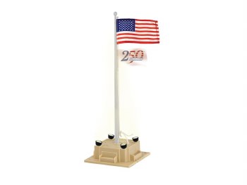 American 250 illumin. Flagpole
