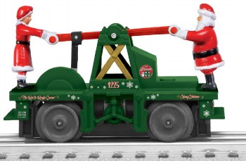Santa and Mrs Claus Handcar