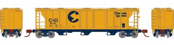 B&O 3-BAY COVRD HOPPER #628038