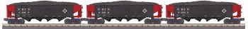 ERIE 3 CAR 4 BAY HOPPER SET