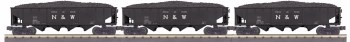 N&W 3 CAR 4 BAY HOPPER SET