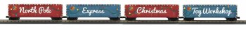 NORTH POLE 4 CAR BOXCAR W/LEDS
