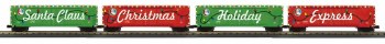 CHRISTMAS 4CAR BOX CAR W/LIGHT