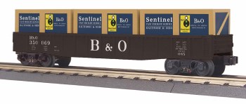 B&O GONDOLA CAR W/CRATES