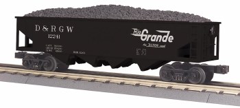 D&RG 4 BAY HOPPER W/LOAD