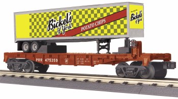 PRR FLAT W/40' TRAILER #475359