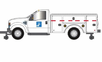 HO FORD F-350 [HI-RAILER] CONR