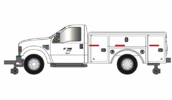 HO FORD F-350 [HI-RAILER] NORF