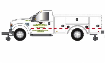 HO FORD F-350 [HI-RAILER] READ