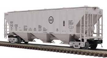 C&EI 3-BAY CVRD HOPPER #712215