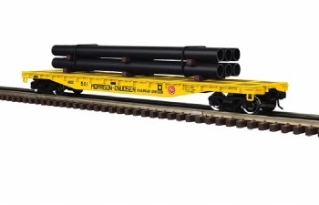 Morrison Knudse Flatcar w Pipe