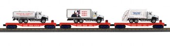 RailKing 3-Car Flat Car w/ Tru