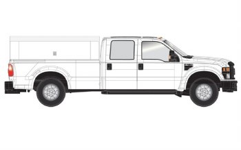 FORD F-350 UTILTRUCK WHITE