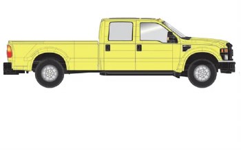 FORD F-350 TRUCK YELLOW