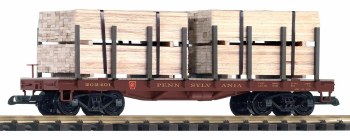 PRR FLATCAR W/LUMBER LOAD