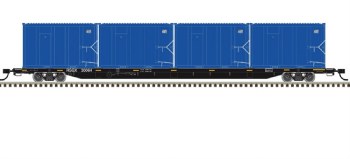 TM TRASH FLAT CAR W/MSW CONTAI