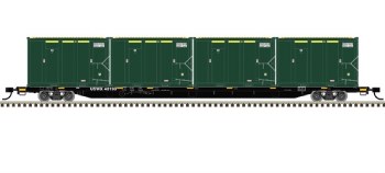 TM TRASH FLAT CAR W/MSW CONTAI