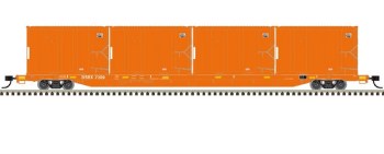 TM TRASH FLAT CAR W/MSW CONTAI