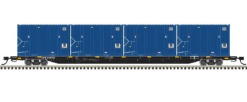 TM TRASH FLAT CAR W/MSW CONTAI