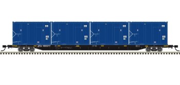 TM TRASH FLAT CAR W/MSW CONTAI