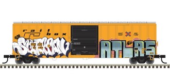 50'6" BOX CAR RAILBOX [GRAFFIT