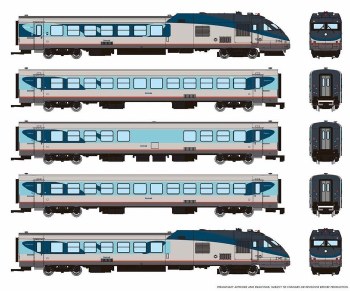 AMT TURBOLINER - 5 CAR SET