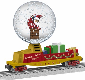 SANTAS OPERATNG SNOW GLOBE CAR