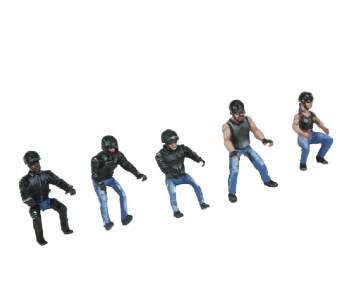 O SCALE MOTORCYCLE FIGURE SET