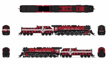 RDG T1 4-8-4  #1225 -DCC&SOUND