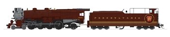 PRR M1b 4-8-2 #6744 TUSCAN FAN