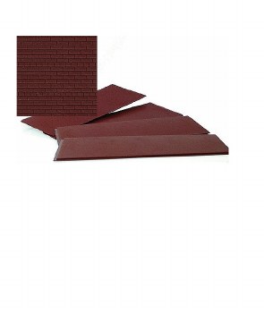 BRICK SHEETS DARK RED BRICK