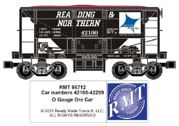 O READING & NORTHERN ORE CAR