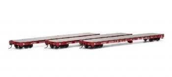 ATSF 60' FLATCAR - 3 PACK