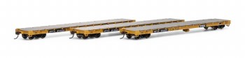 TT 60' FLATCAR - 3 PACK