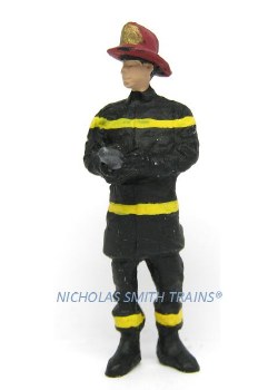 FIREFIGHTER WITH HOSE END
