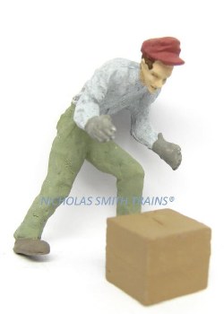 WORKER PICKING UP BOX