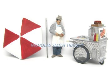 HOTDOG CART W/FIGURE