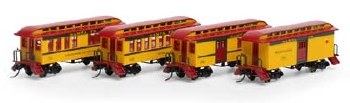 ATSF OVERTON 4-CAR SET