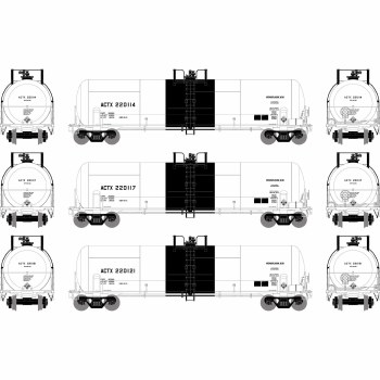 ALLIED 20K ACID TANKCAR-3 PACK