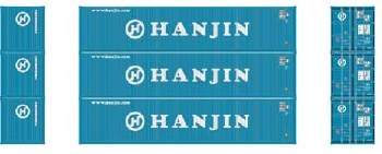 N HANJIN 40' CONTAINERS- 3 PK