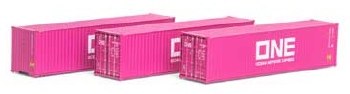 N ONE 40' CONTAINERS - 3 PK