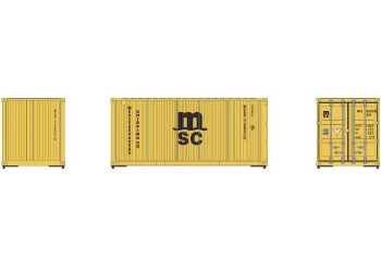 N MSC 20' CONTAINER - 3 PACK