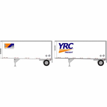 YRC 28' WEDGE TRAILERS W/DOLLY