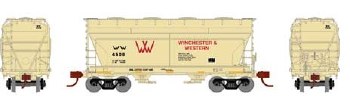 N W&W COVERED HOPPER #4508